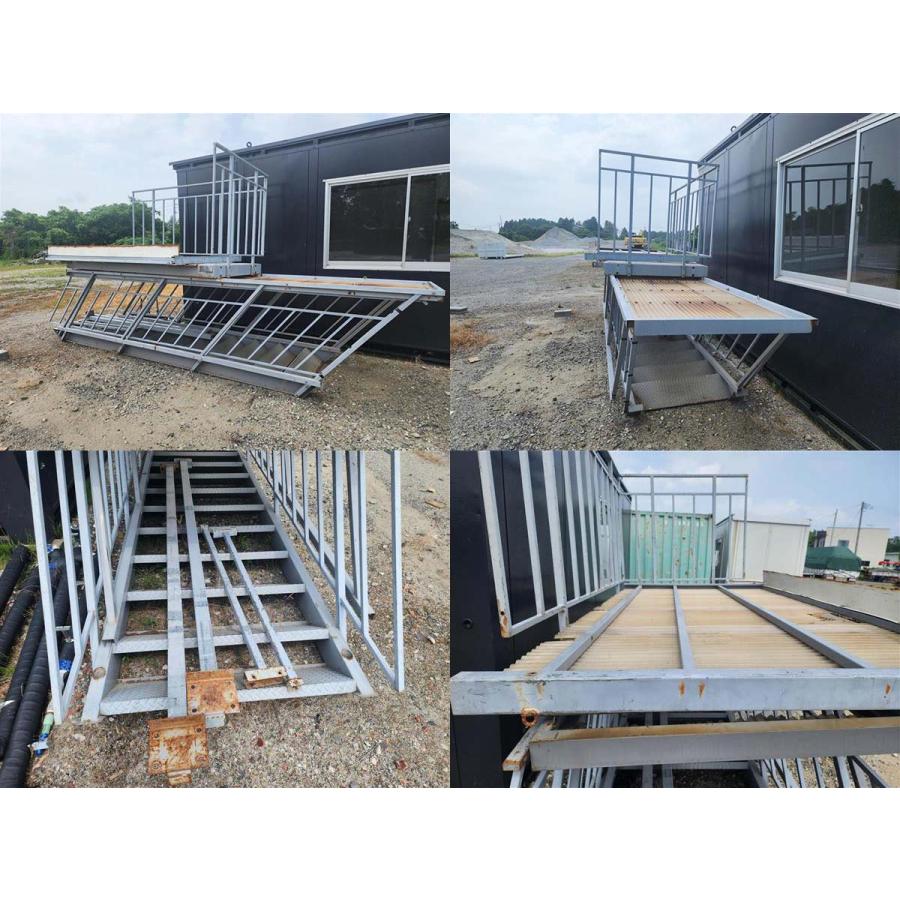 スチール製階段 中古 used prefab container home 休憩所 簡易ハウス