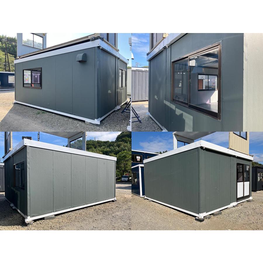 プレハブ小屋　 5.6m 8.1坪 2連棟 ユニットハウス 中古 16.2畳 26.8平米 休憩所 簡易