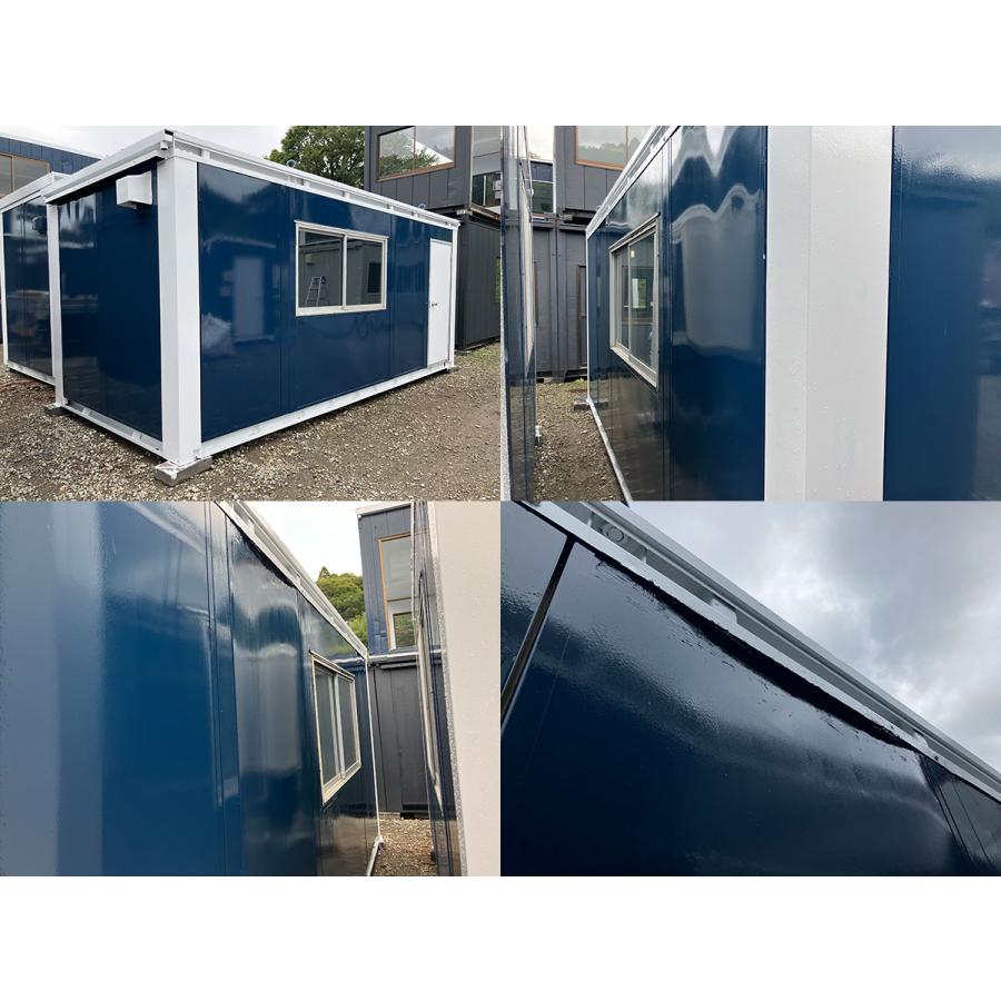 プレハブ小屋事務所と使用可 5.5m 7.8坪 2連棟 ユニットハウス 中古 15.7畳 25.9平米 スーパー