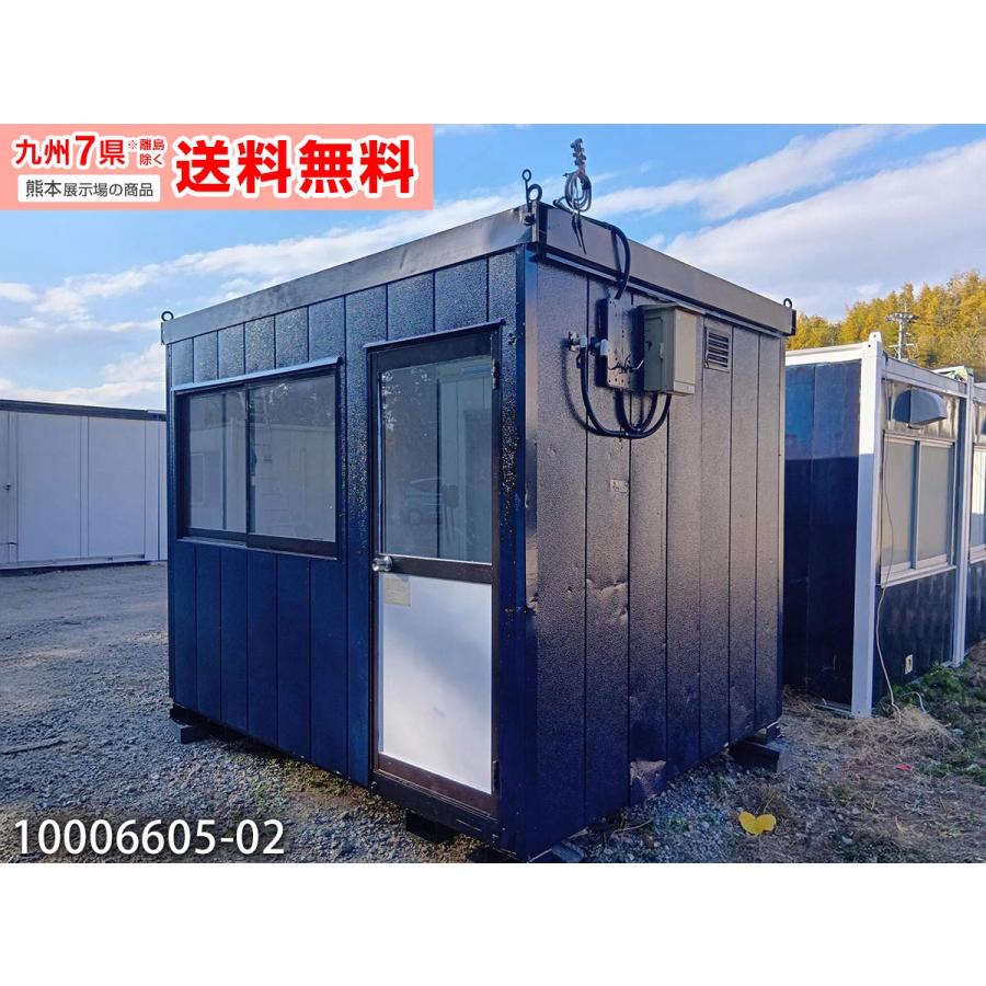展示品処分、中古2坪4帖のミニショップ仕様トレーラーハウス ナガワ 4.5m 4.9坪 2連棟 ユニットハウス 中古 9.8畳 16.2平米