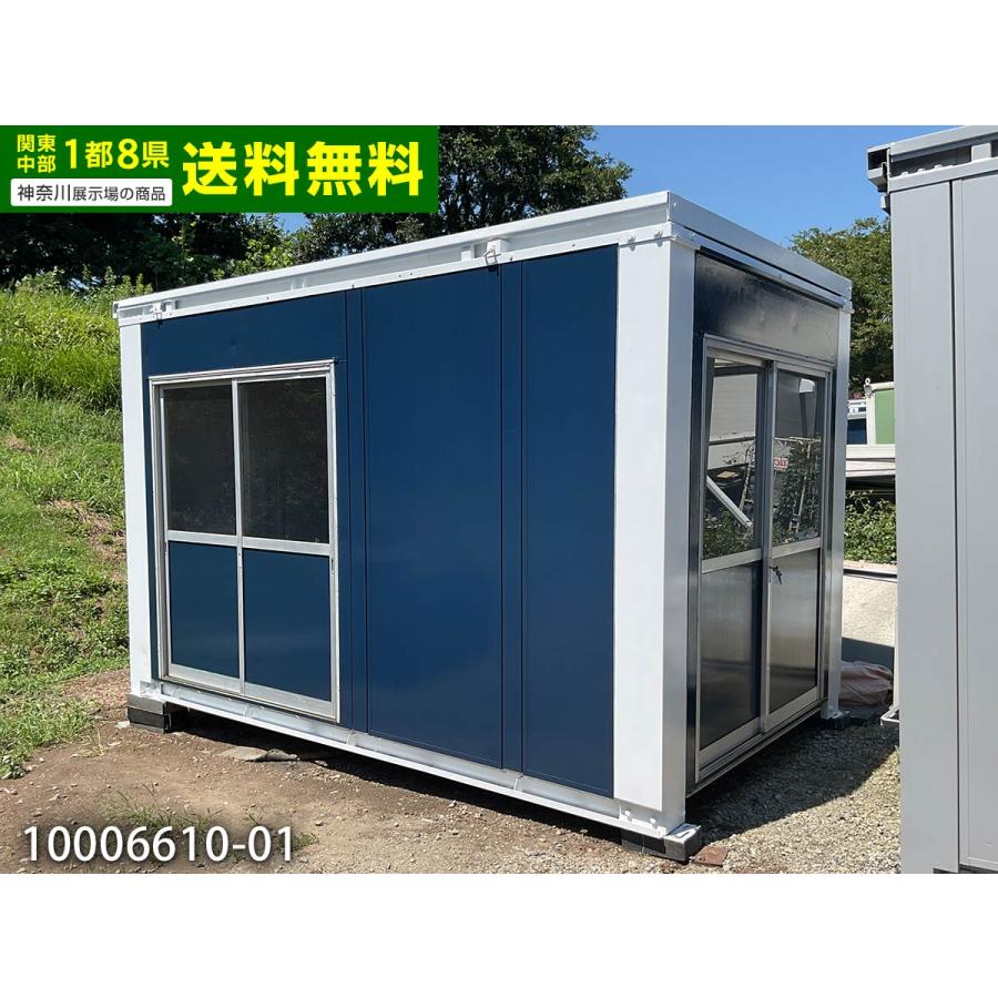 未使用品☆禁煙☆組立式コンテナハウス☆9.9㎡外寸2.2×4.5×2.8m重量約１t 　子供部屋　事務所　仮設　窓２箇所、ドア１箇所 4.1m 2.9坪 ユニットハウス 中古 5.9畳 9.7平米 タイニーハウス