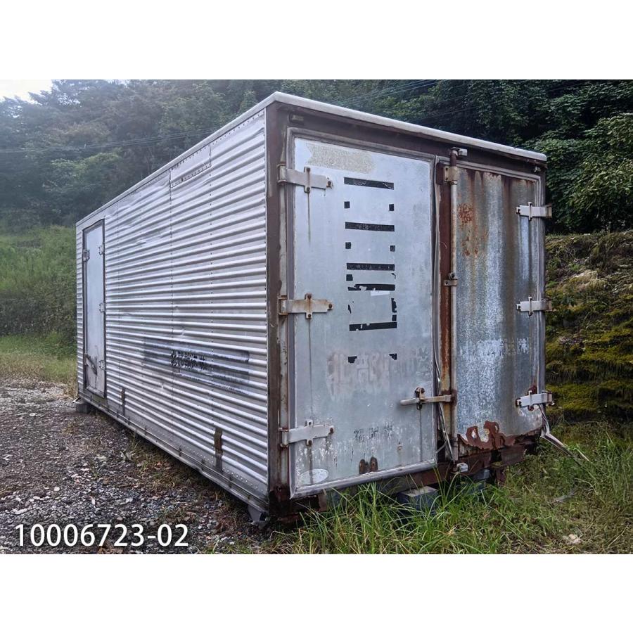 【香取市山之辺】No.E-4【3t車でも配送可】棚付き 中古コンテナ 長さ約530cm×幅218cm×高さ225cmくらい 配送可 香取市山之辺】No.E-4【3t車でも配送可】棚付き 中古コンテナ 長さ約