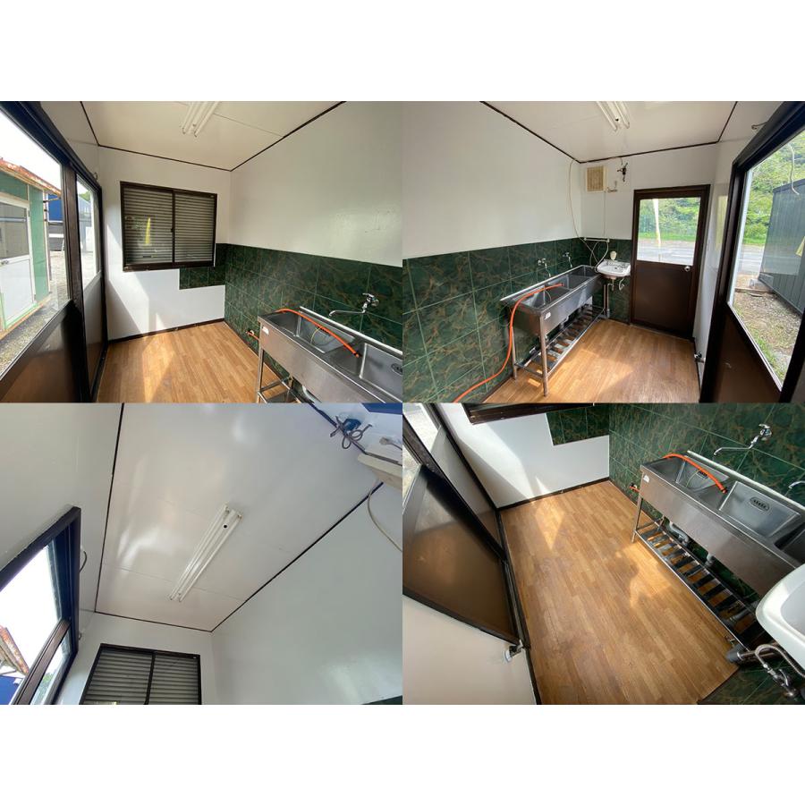 1.5坪コンテナハウス　ユニットハウス　飲食店　倉庫　事務所 1.5坪 2.3m 1.5坪 小屋 中古 3.1畳 5.1平米 プレハブ コンテナハウス
