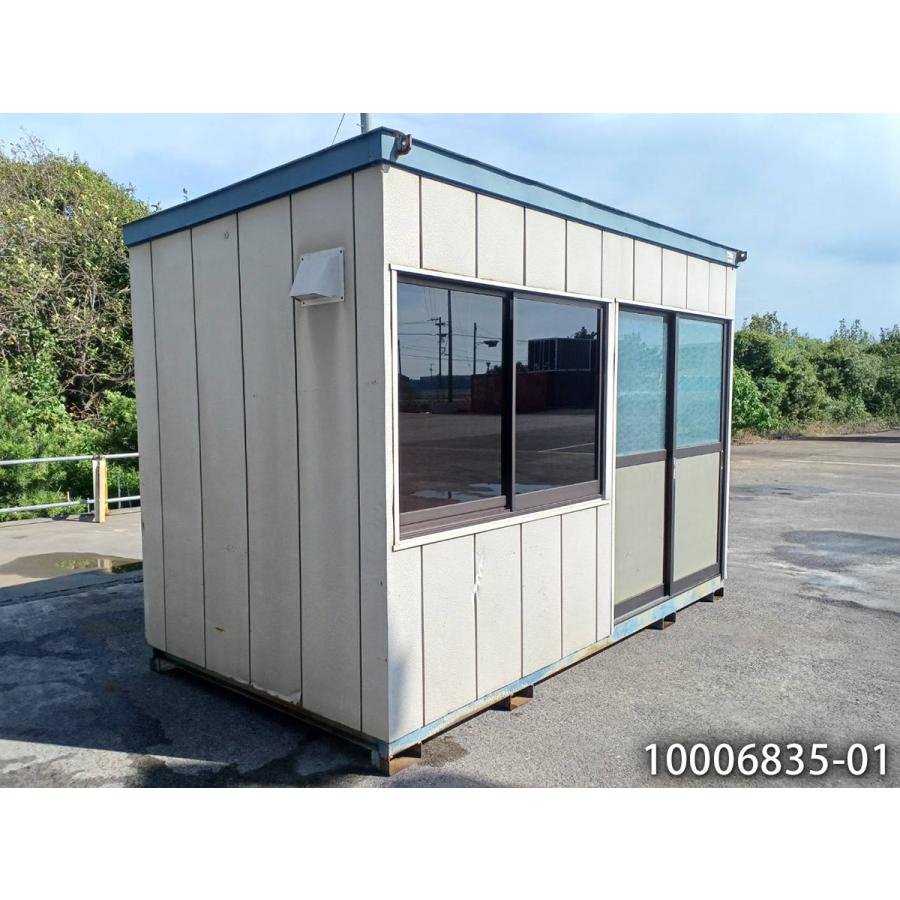 4坪　プレハブ　小屋　物置 5.7m 4坪 ユニットハウス 中古 8.1畳 13.4平米 休憩所 簡易ハウス