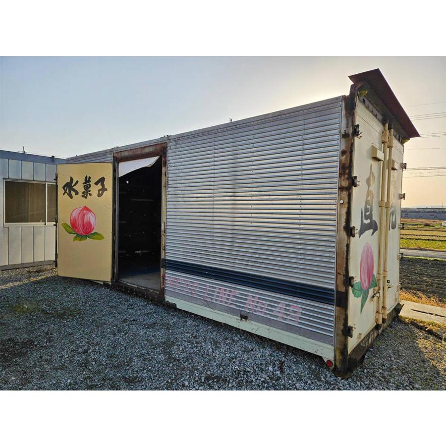 6m トラックコンテナ 中古 4.5坪 8.9畳 14.8平米 休憩所 簡易ハウス