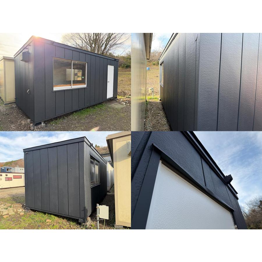 4坪　プレハブ　小屋　物置 5.7m 4坪 ユニットハウス 中古 8.1畳 13.4平米 休憩所 簡易ハウス