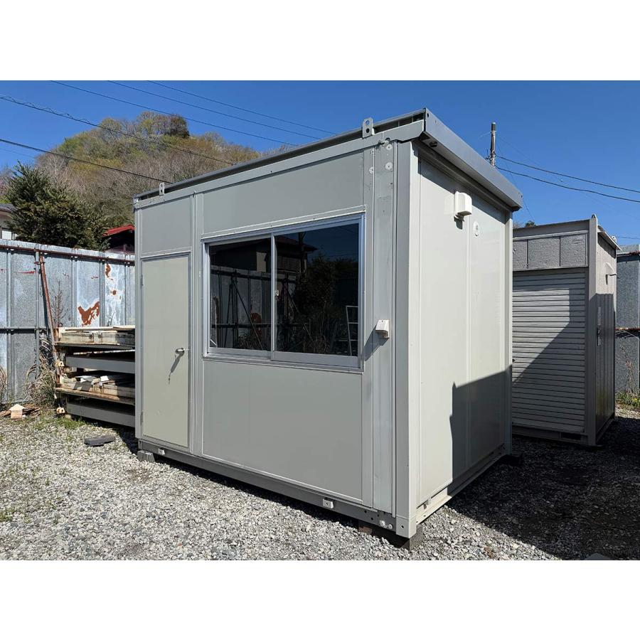 【在庫品】新入荷★三協フロンテア製★2.3坪ハウス★引戸 三協フロンテア 3.2m 2.3坪 簡易基礎付きユニットハウス 中古 4.5畳