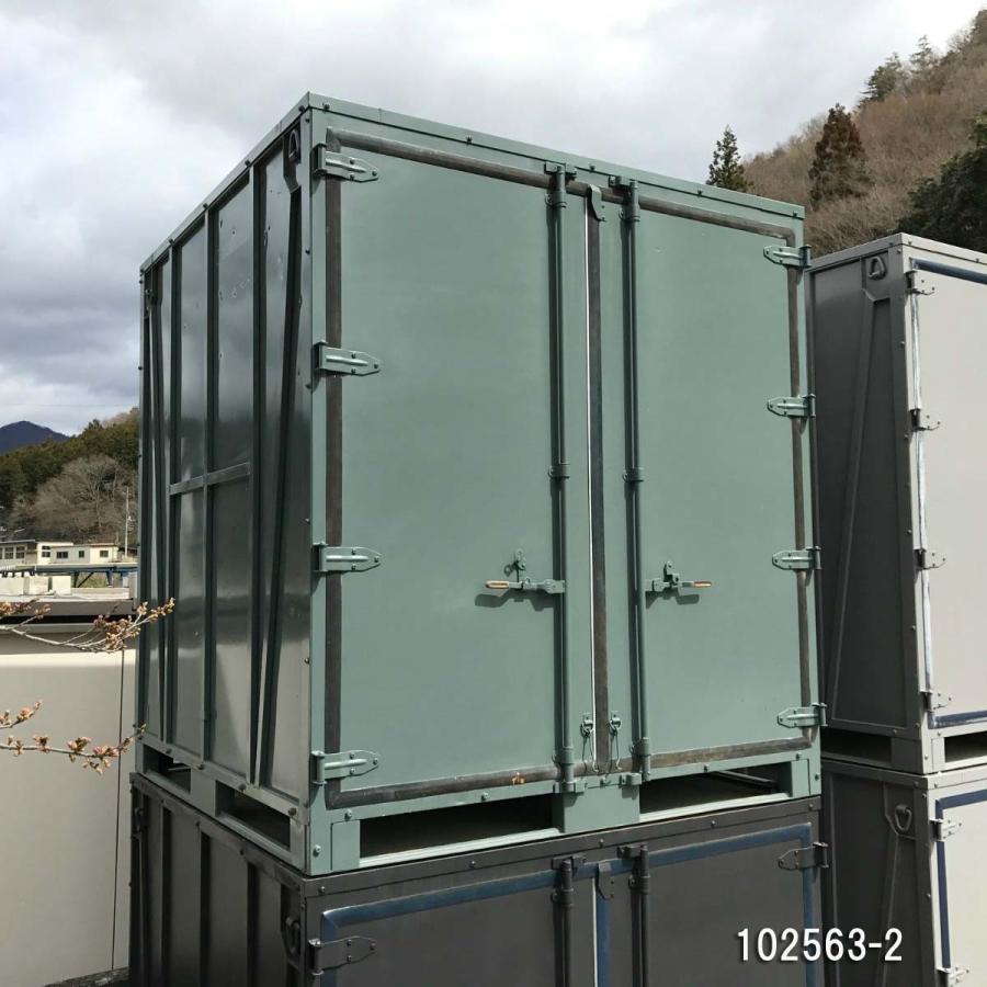 102563 中古 格安リニューアル販売 2mサイコロコンテナ 換気口付き