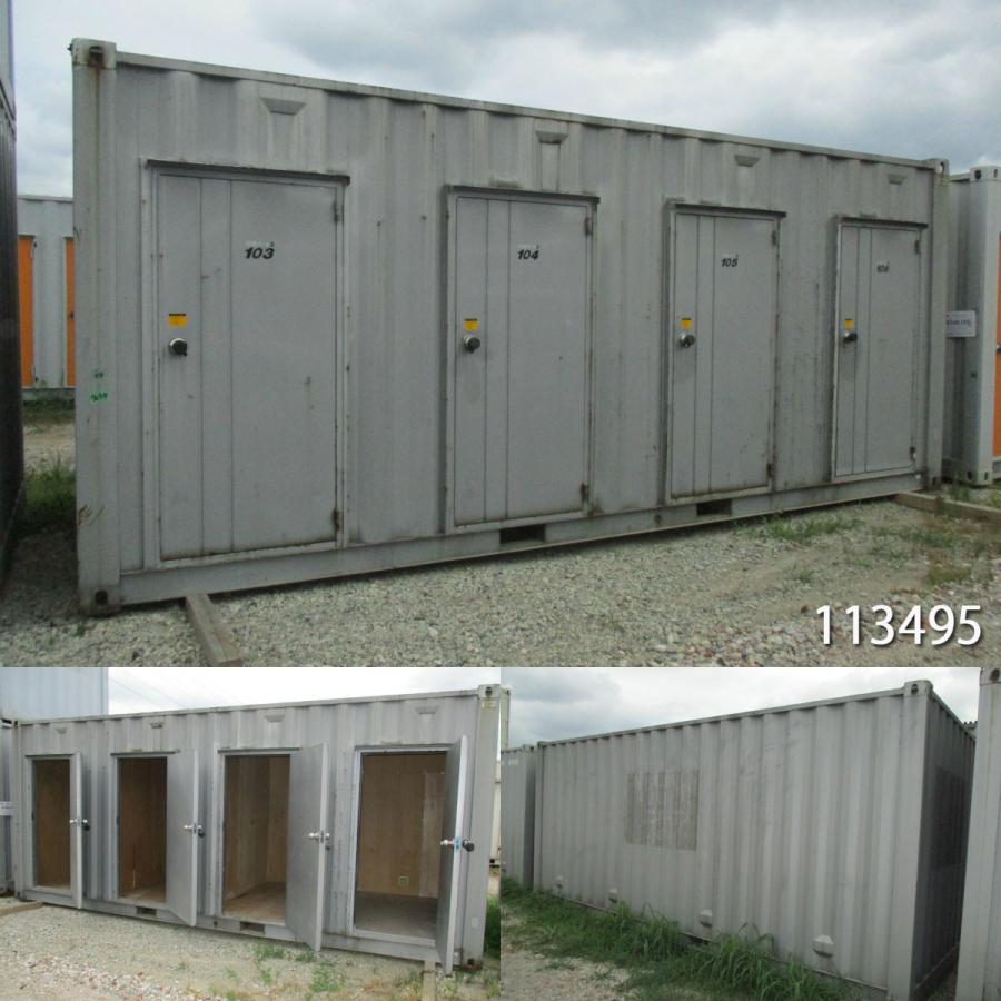 中古コンテナ 中古ユニットハウス 中古プレハブ 4.4坪 20ft4ドア