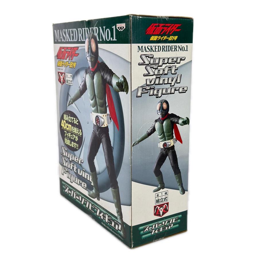 未使用 BANPRESTO 仮面ライダー旧1号 スーパーソフビフィギュア