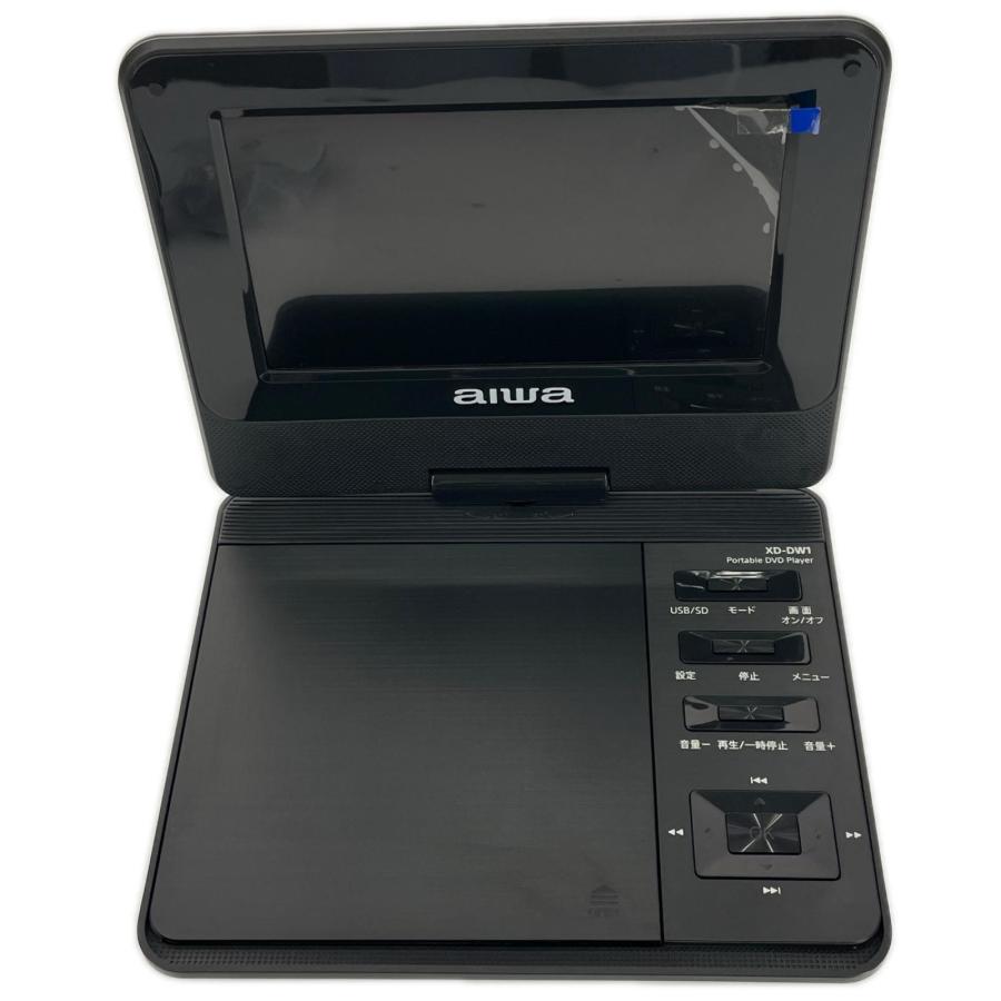 aiwa アイワ 7V型 ポータブルDVDプレーヤー XD-DW1 ブラック : BIG2nd
