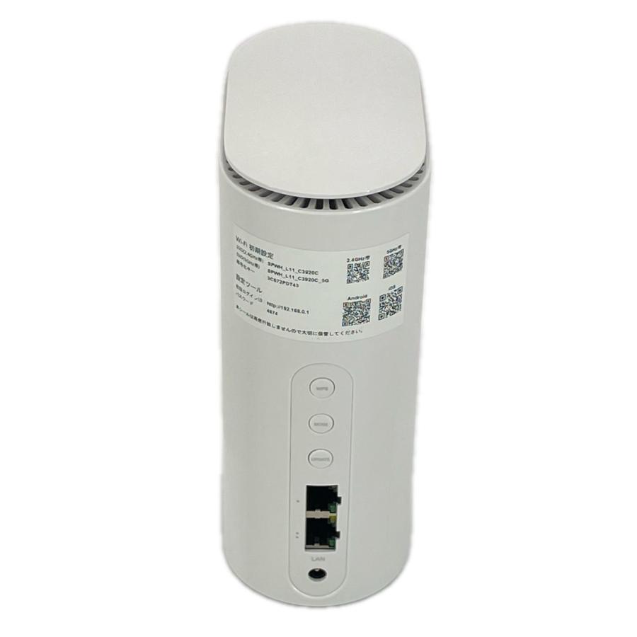 ZTE Speed Wi-Fi HOME 5G L11 PC周辺機器 ZTR01SWU ホワイト UQ WiMAX