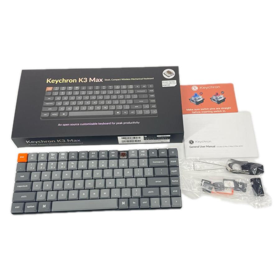 【中古】Keychron K3 Max RGB ワイヤレスキーボード 赤軸 Keychron キークロン K3 Max ワイヤレスキーボード K3M-H3 RGBライト