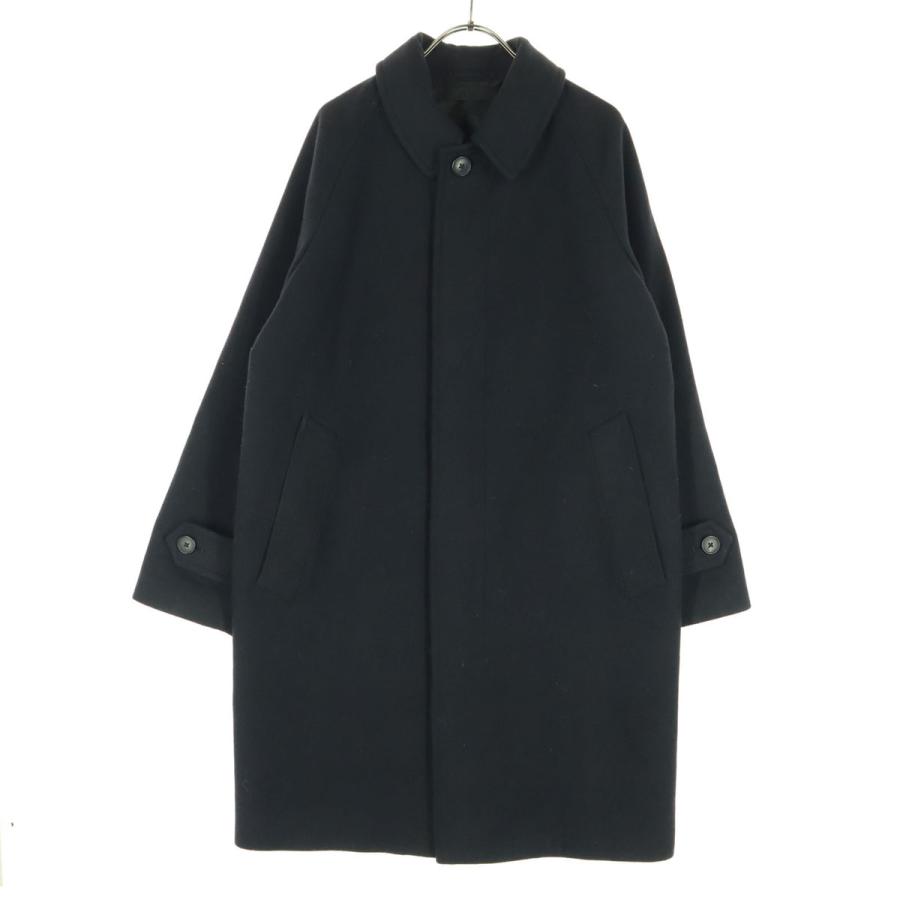 ユニクロ（UNIQLO） 美品 長袖 ロングコート S ブラック メンズ 古着