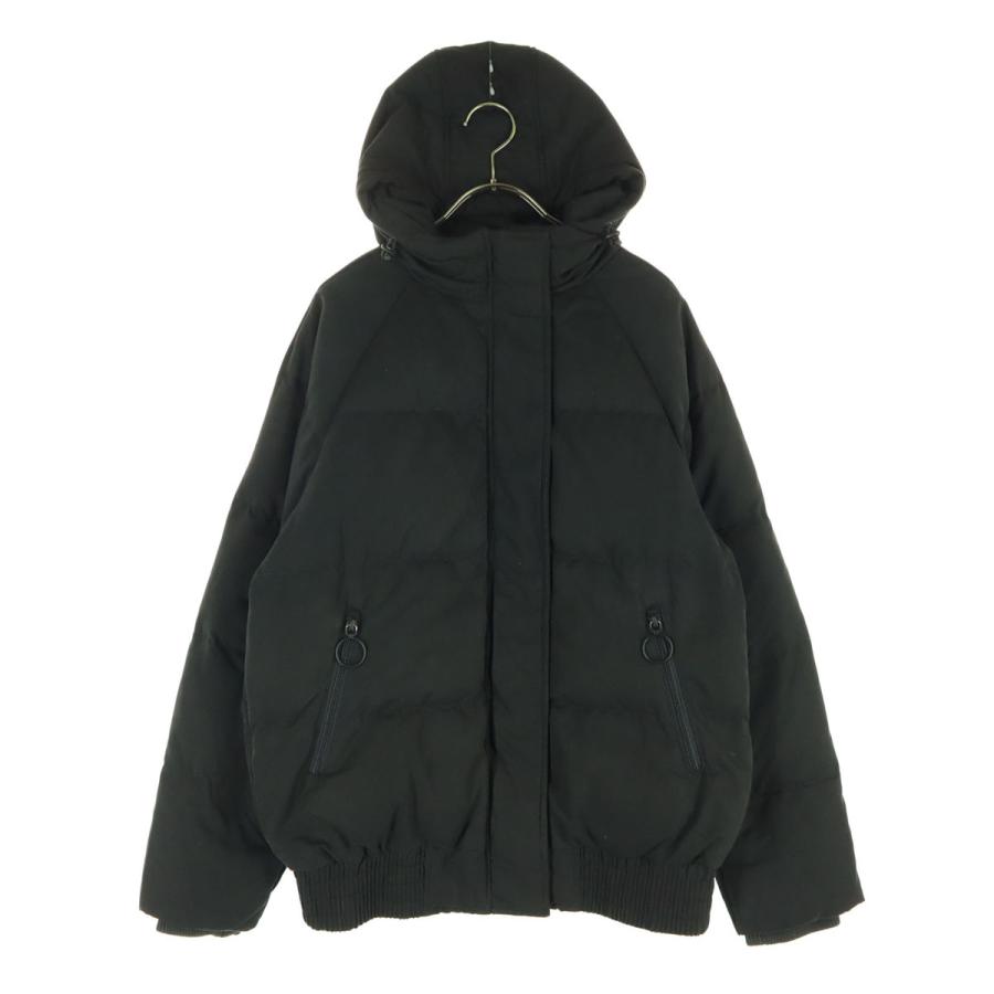 GAP（ギャップ） フード付 ダウンジャケット XS ブラック メンズ 古着 