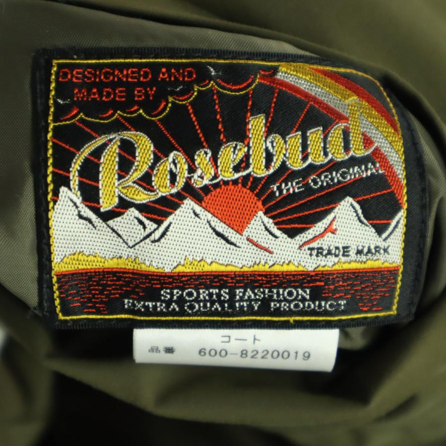 ROSE BUD（ローズバッド） 長袖 中綿 ノーカラー キルティングコート F 
