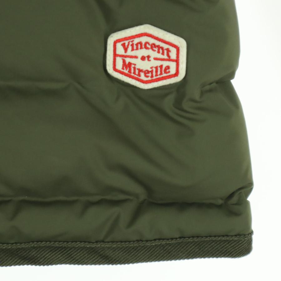 美品 Vincent et Mireille ヴァンソンエミレイユ 長袖 ダウンジャケット 40 カーキ メンズ 古着 中古_4