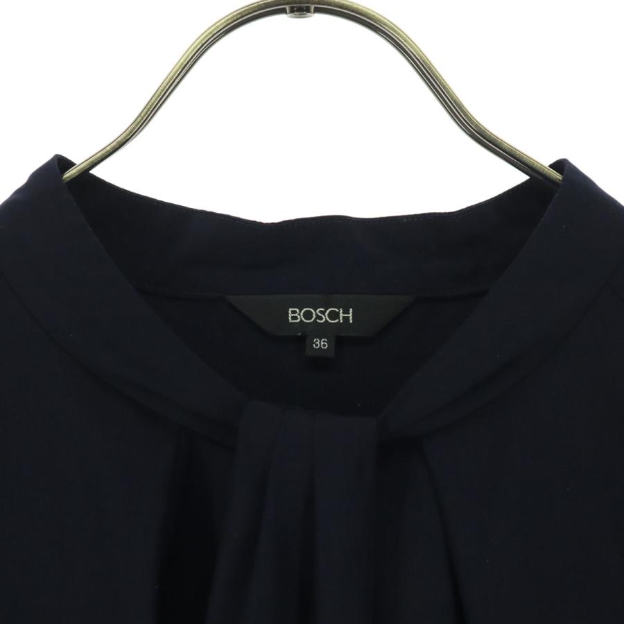 BOSCH（ボッシュ） 美品 長袖 スタンドカラー ギャザード ブラウス 36 
