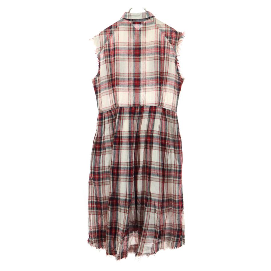 DIESEL（ディーゼル） ノースリーブ シャツワンピース レッド系 