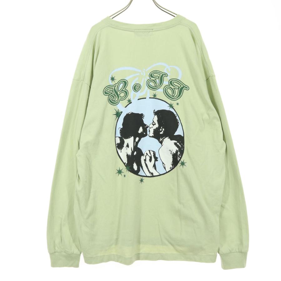 BoTT（ボット） BOTTO バックプリント 長袖 Tシャツ XXL ピスタチオ