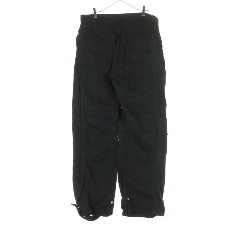 ZARA（ザラ） コットン デニム カーゴパンツ 44 ブラック メンズ 古着