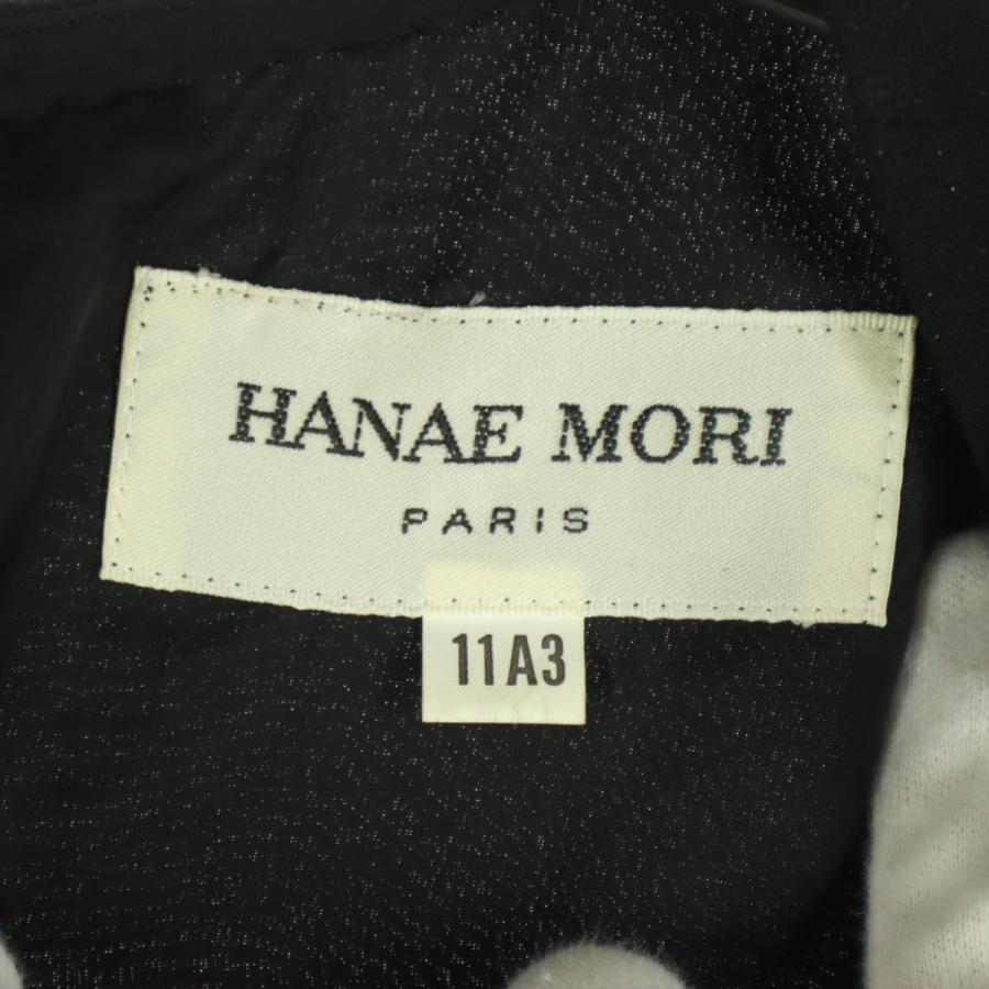HANAE MORI（ハナエモリ） 美品 森英恵 日本製 蝶柄 長袖 膝丈