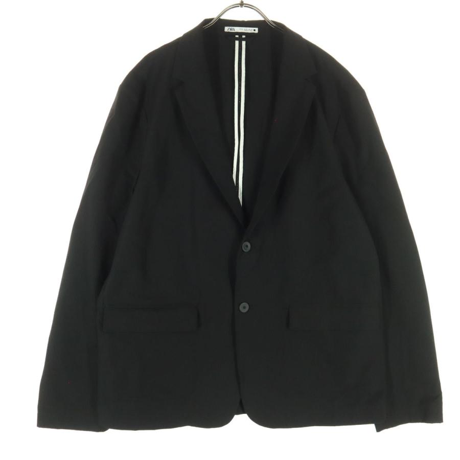 ZARA（ザラ） 美品 長袖 テーラードジャケット XL ブラック メンズ 
