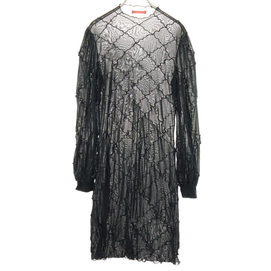 VIVIENNE TAM（ヴィヴィアンタム） 美品 長袖 シースルー 膝丈
