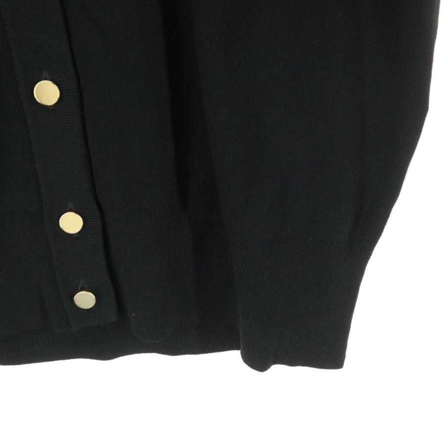 PLST - PLS+T(PLST)(プラステ) カーディガン サイズM レディース美品  - 黒 長袖/ロング丈 PLST（プラステ） 長袖 カーディガン L ブラック レディース 古着 中古
