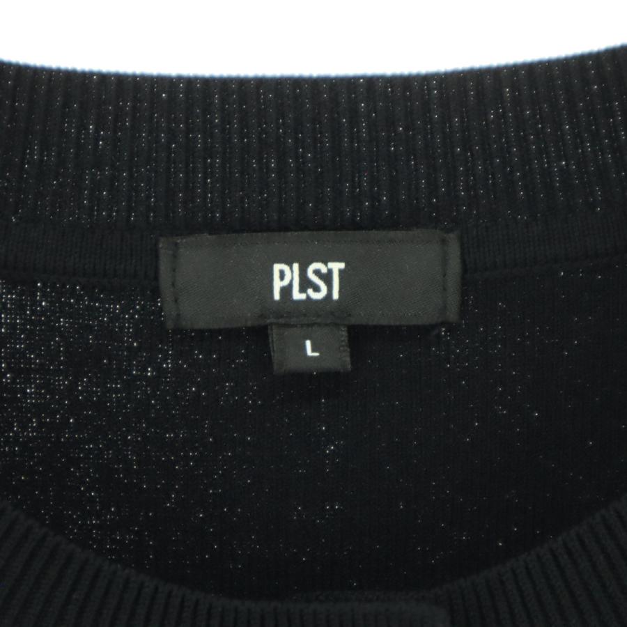 PLST（プラステ） 長袖 カーディガン L ブラック レディース 古着 中古