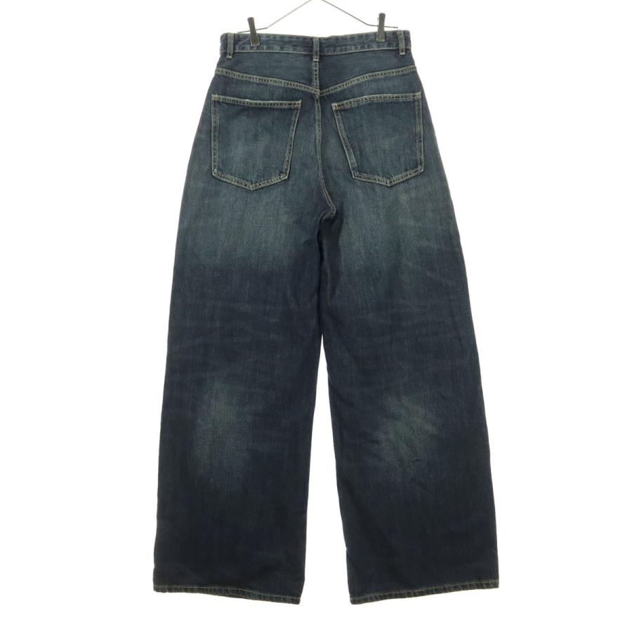 Zara ローライズワイドジーンズ 40 新品未使用 ZARA（ザラ） コットン ワイドデニムパンツ 40 ブルー系 メンズ 古着