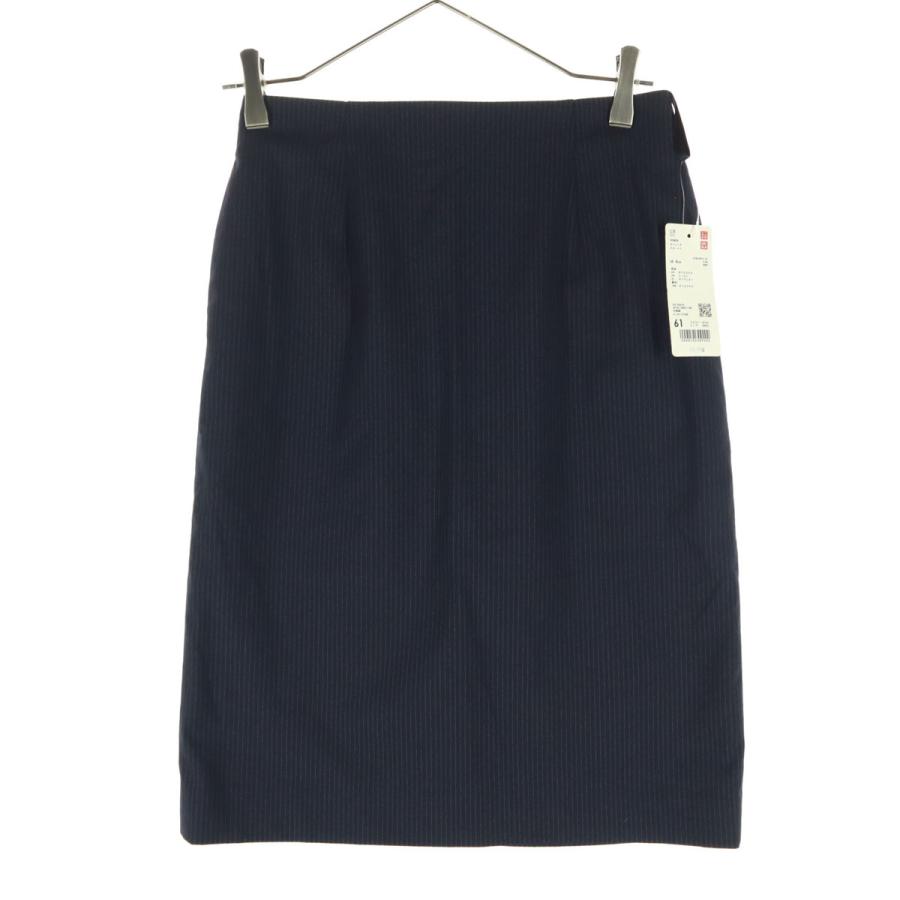 ユニクロ（UNIQLO） 未使用 ストライプ柄 ミディ丈 ストレッチ タイト 