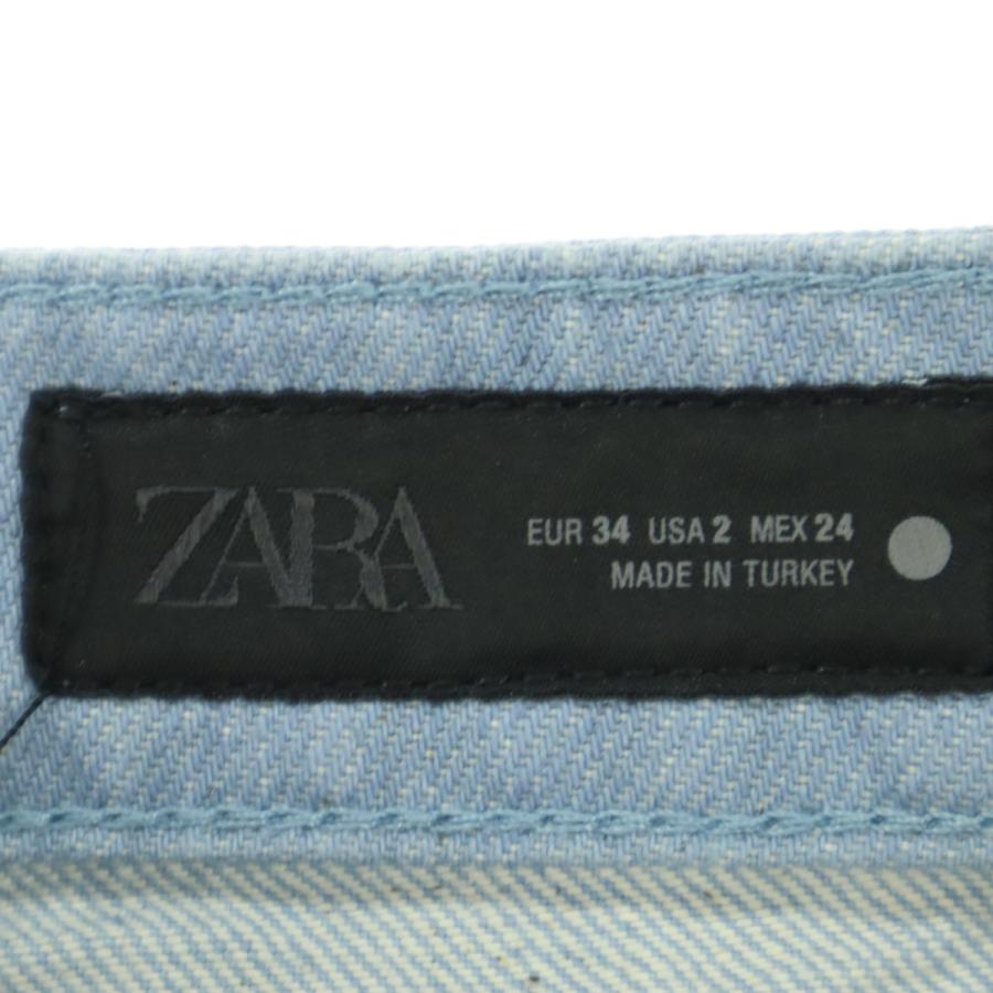 ZARA（ザラ） 美品 デニムパンツ 34 ライトブルー メンズ 古着 中古