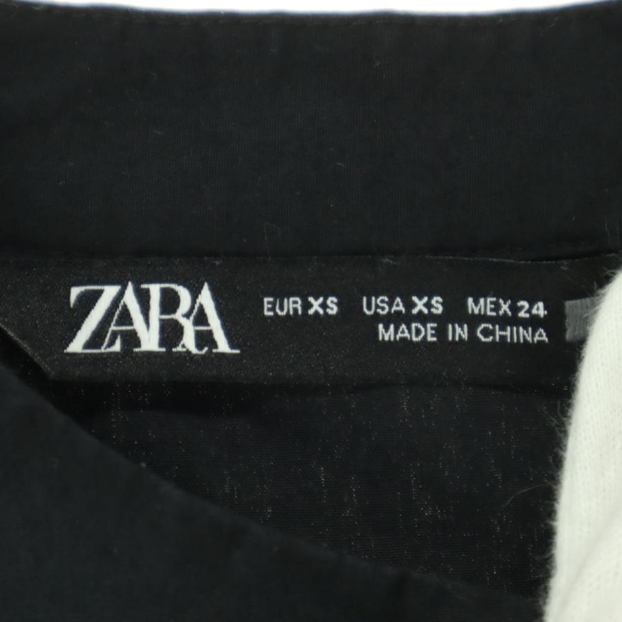 ZARA（ザラ） 美品 ノースリーブ シャツワンピース XS ブラック