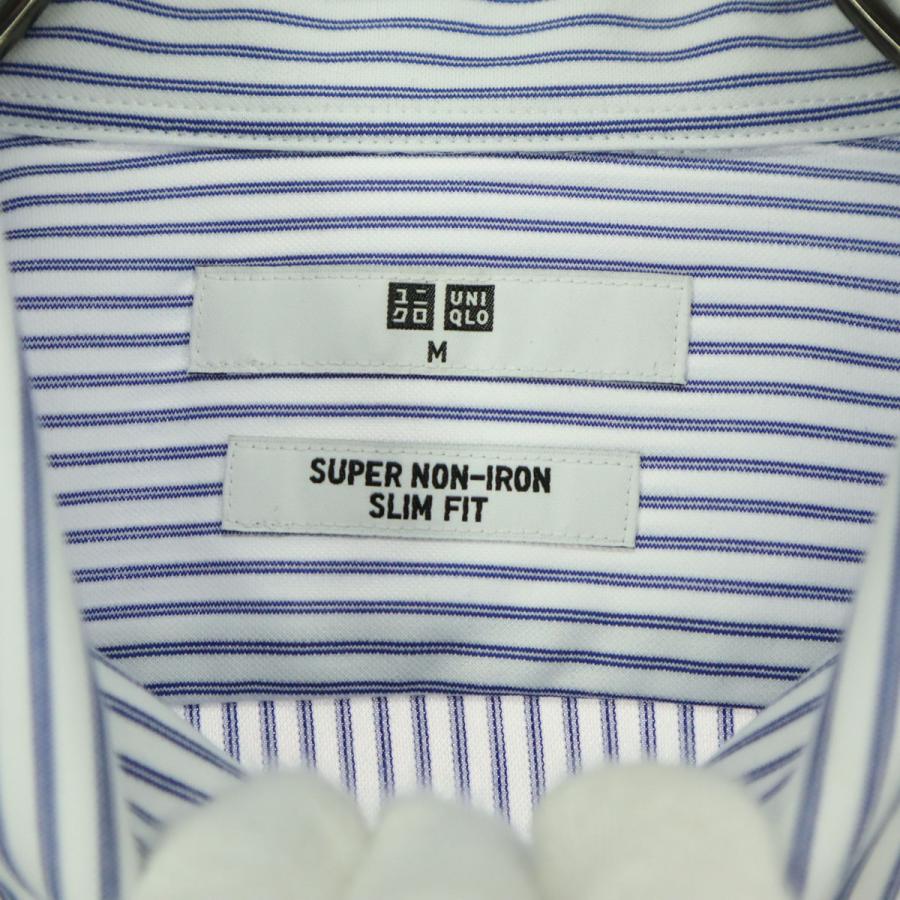 ユニクロ（UNIQLO） 未使用 ストライプ柄 長袖 ボタンダウンシャツ M