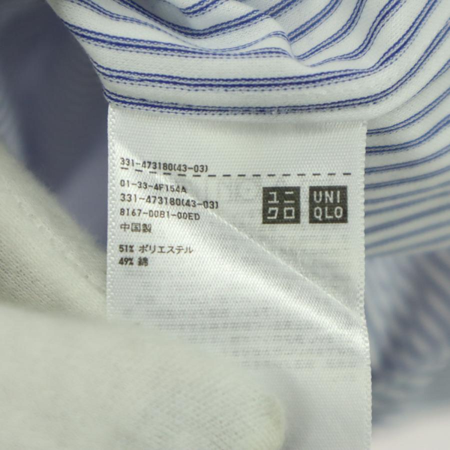 ユニクロ（UNIQLO） 未使用 ストライプ柄 長袖 ボタンダウンシャツ M