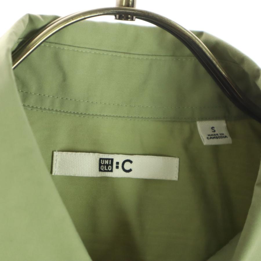 UNIQLO : C ユニクロシー 長袖 コットンシャツ S カーキ系 メンズ 古着