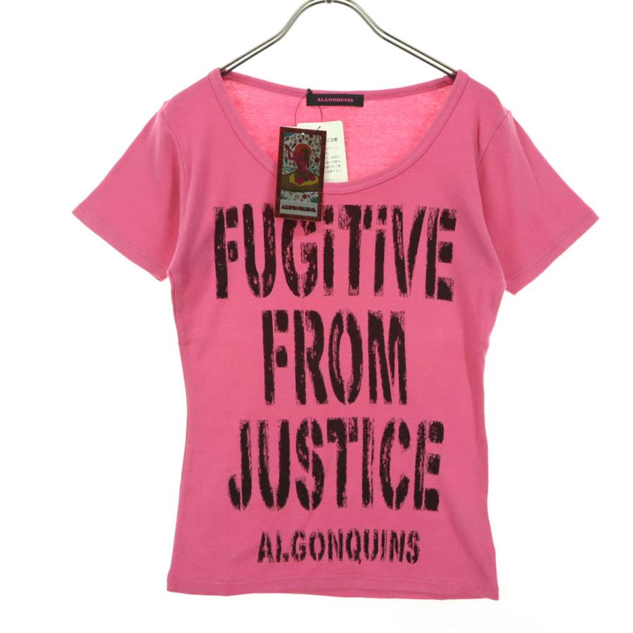 ALGONQUINS（アルゴンキン） 未使用 英字プリント 半袖 Tシャツ F 