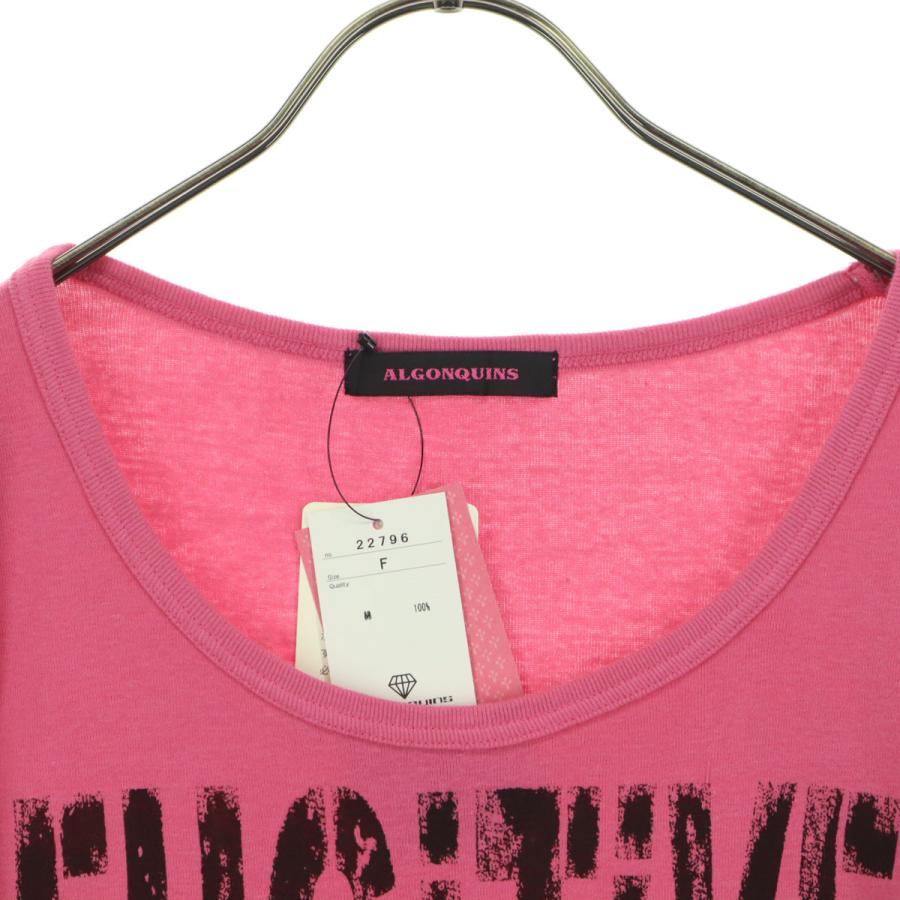 ALGONQUINS（アルゴンキン） 未使用 英字プリント 半袖 Tシャツ F 