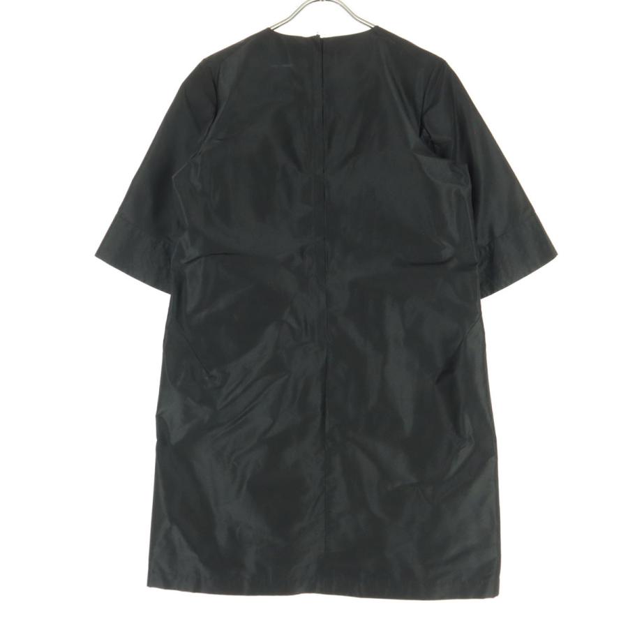 UNIQLO+J ユニクロプラスジェイ 5分袖 シルクブレンド 膝丈ワンピース 