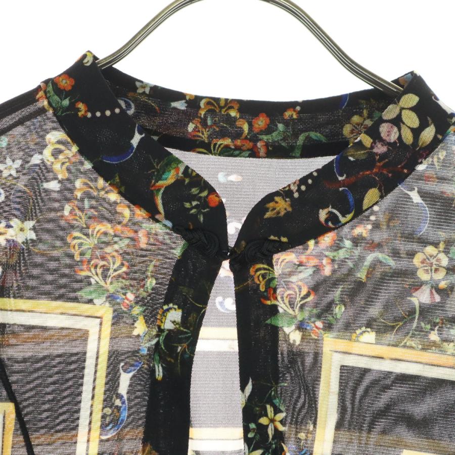 VIVIENNE TAM（ヴィヴィアンタム） 美品 花柄 5分袖 ブラウス L