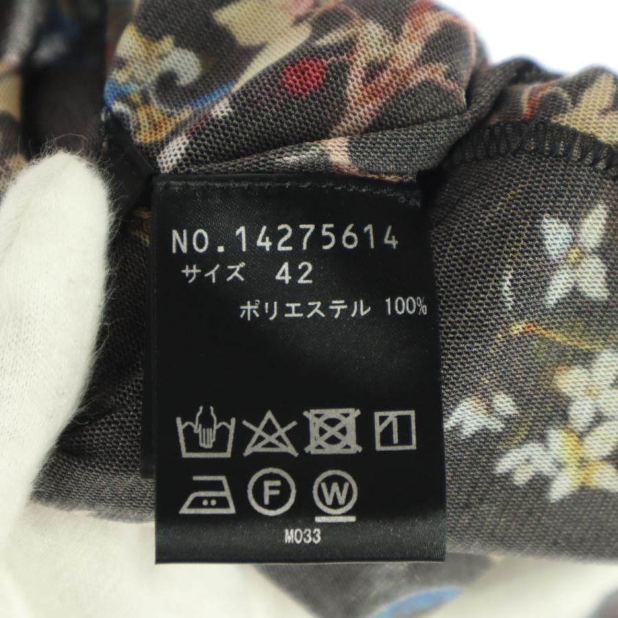 VIVIENNE TAM（ヴィヴィアンタム） 美品 花柄 5分袖 ブラウス L