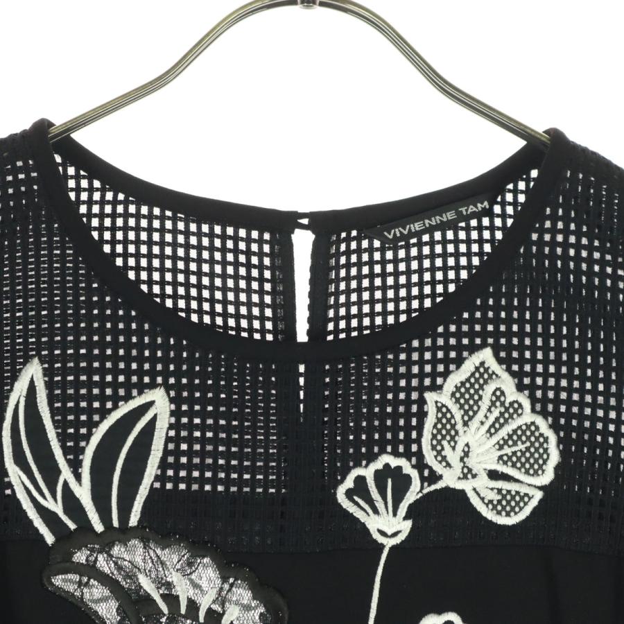 VIVIENNE TAM（ヴィヴィアンタム） 美品 花刺繍 ノースリーブ