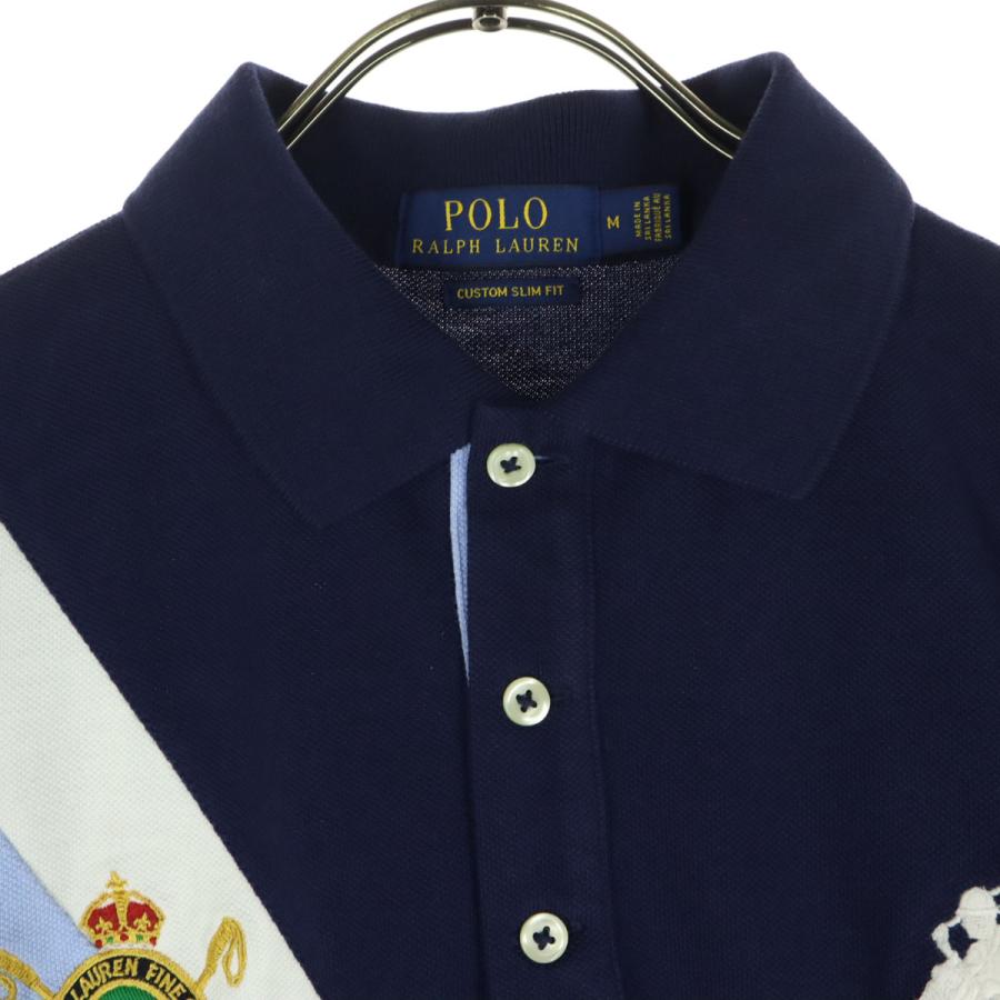 Porro（ポロ） 美品 POLO ビッグポニー ワッペン 半袖 ポロシャツ M