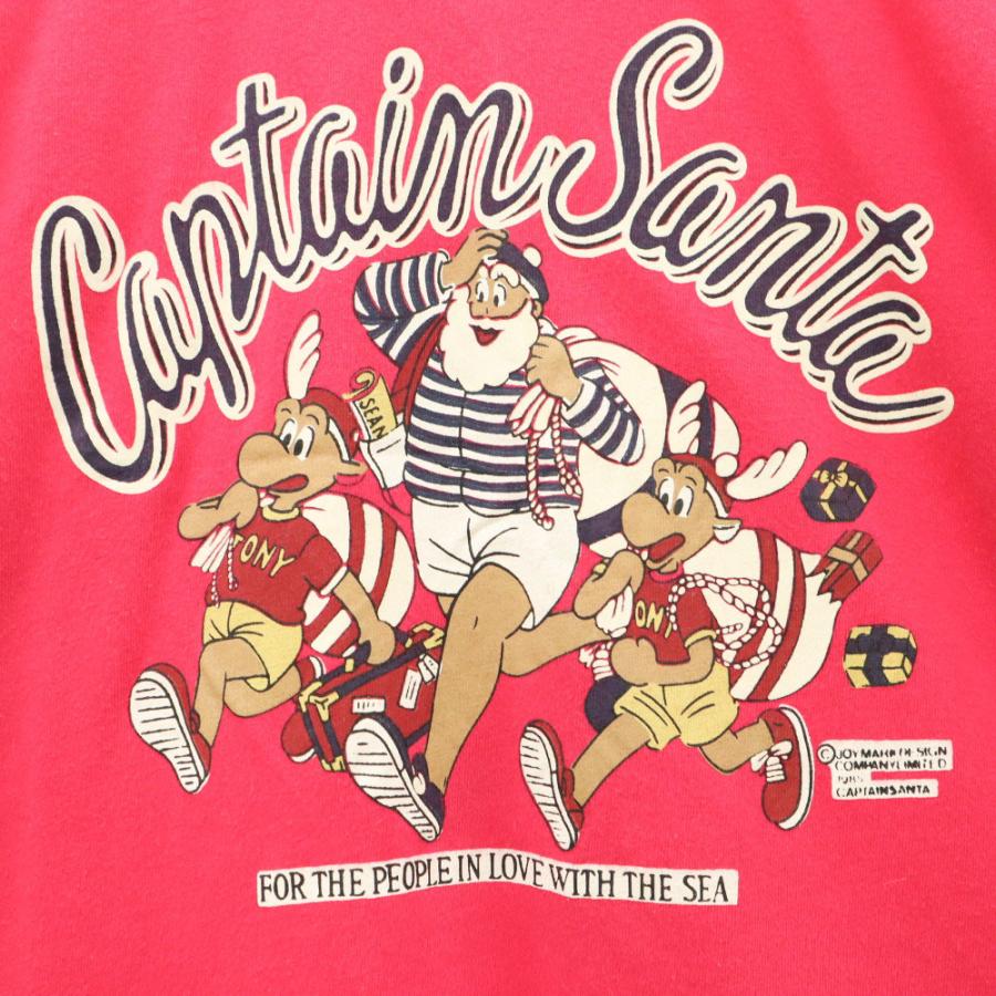 CAPTAIN SANTA キャプテンサンタ プリント 半袖 Tシャツ ピンク メンズ