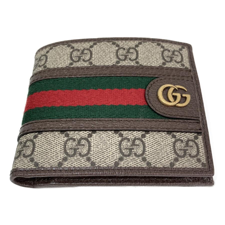 GUCCI（グッチ） ◎◎ 二つ折り財布 オフィディア GGスプリーム 箱