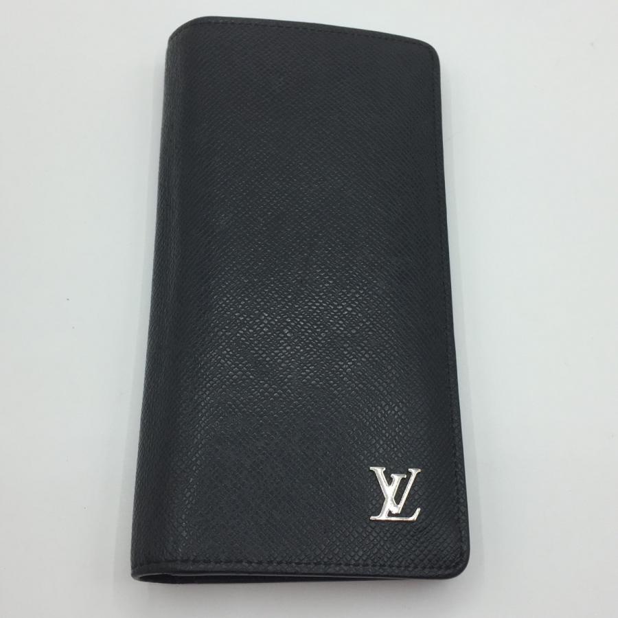 【美品】ルイヴィトン　ブラザ　タイガ　ノワール　長財布　二つ折り　M30285 LOUIS VUITTON（ルイ・ヴィトン） ◎◎ 長財布 タイガ ポルトフォイユ