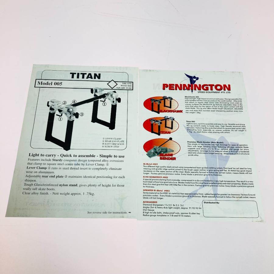 ◎◎ pennington ペニートン スケート研磨台 005 現状渡し品 傷や汚れ 