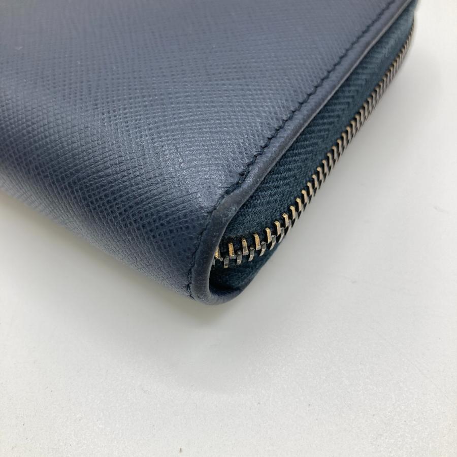 PRADA（プラダ） ラウンドファスナー 長財布 2ML317 ネイビー 傷や汚れ