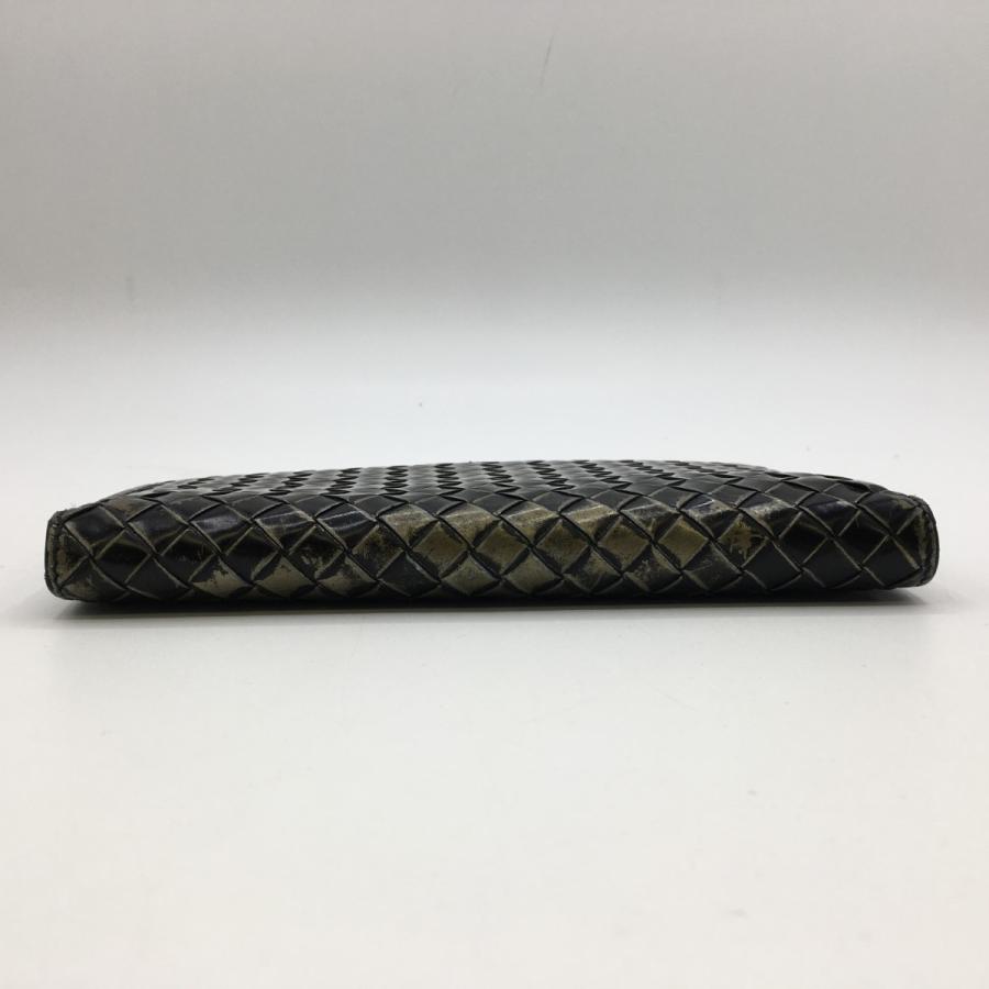 BOTTEGA VENETA ボッテガヴェネタ イントレチャート エナメル 長財布